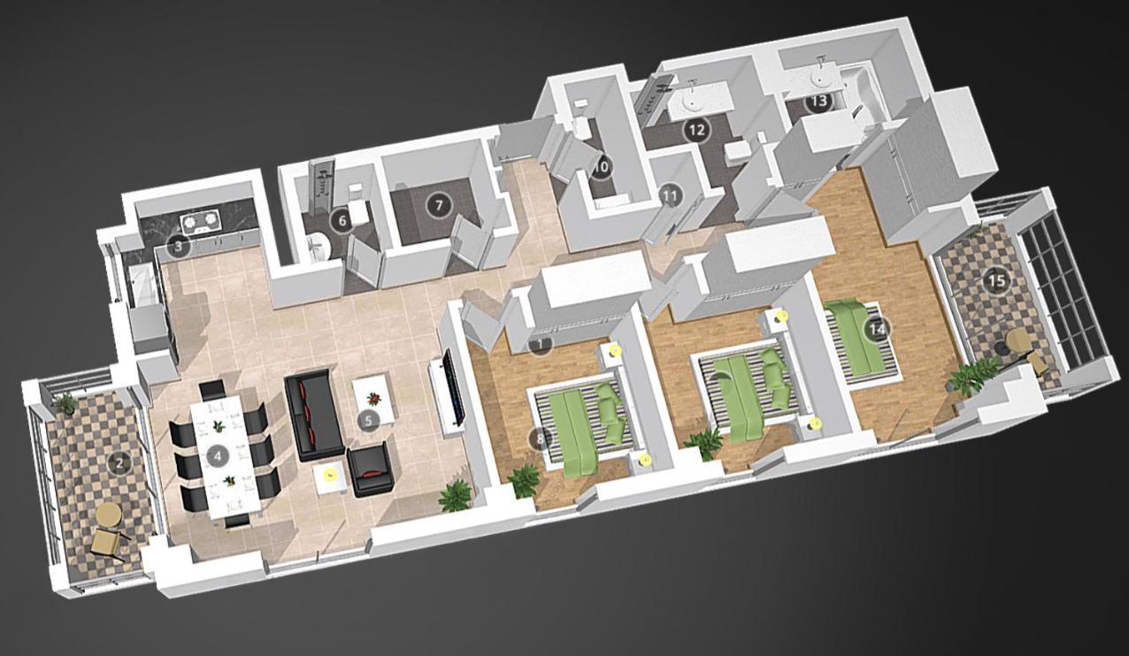 Creek Roomy 3br + Terrace Appartamento